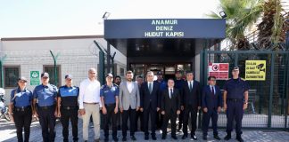 VALİ ATİLLA TOROS, ANAMUR FERİBOT VE DENİZ UÇAĞI İSKELESİ İLE DENİZ HUDUT KAPISI’NI ZİYARET ETTİ