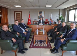 RATİP IRIKLIOĞLU’DAN MTSO YÖNETİM KURULU BAŞKANI HAKAN SEFA ÇAKIR’A ZİYARET