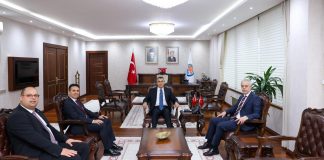 VALİ ATİLLA TOROS, KUZEY KIBRIS TÜRK CUMHURİYETİ ANKARA BÜYÜKELÇİSİ İSMET KORUKOĞLU İLE GÖRÜŞTÜ