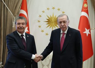 BAŞBAKAN ÜNAL ÜSTEL ANKARA’DA TÜRKİYE CUMHURBAŞKANI RECEP TAYYİP ERDOĞAN VE CUMHURBAŞKANI YARDIMCISI CEVDET YILMAZ İLE BİR ARAYA GELDİ