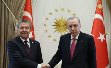 BAŞBAKAN ÜNAL ÜSTEL ANKARA’DA TÜRKİYE CUMHURBAŞKANI RECEP TAYYİP ERDOĞAN VE CUMHURBAŞKANI YARDIMCISI CEVDET YILMAZ İLE BİR ARAYA GELDİ