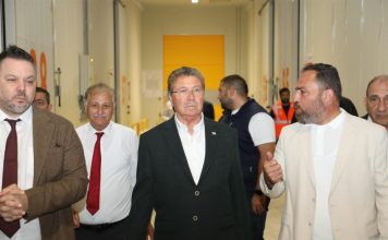 Başbakan Ünal Üstel Güzelyurt Yeni Devlet Hastanesi ve Cypfruvex’teki soğuk hava deposu tesisinde incelemelerde bulundu