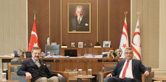 Cumhurbaşkanı Tufan Erhürman, Türkiye Odalar ve Borsalar Birliği Başkanı Rifat Hisarcıklıoğlu ve beraberindeki heyeti kabul etti
