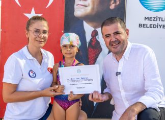MEZİTLİ BELEDİYESİ YÜZME KURSLARINDA 5. DÖNEM TAMAMLANDI