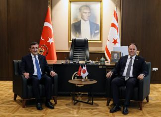 CUMHURİYET MECLİSİ BAŞKANI ZİYA ÖZTÜRKLER, TÜRKİYE CUMHURİYETİ CUMHURBAŞKANI YARDIMCISI CEVDET YILMAZ İLE GÖRÜŞTÜ